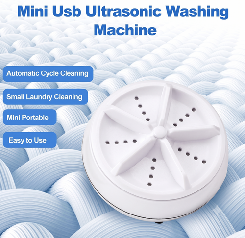 Homevex Mini Ultrasonic Turbine Washing Machine – USB Powered